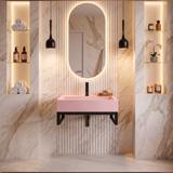 Nablatni umivaonik GOYA PINK 50CM + Okvir