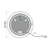 LED wall mirror YH-BL-1 60 cm
