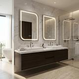 Specchio LED ZONE 70x50 BRUSH NICKEL