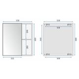 Badezimmermöbel-Set mit Waschbecken Paris 60cm Beige