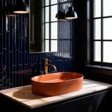 Countertop washbasin Rea Vanda Cinnamon Matt