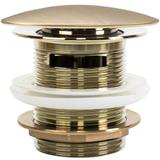 Universaali Klik-Klak Rea kylpyammetulppa, Brushed Gold, 6cm