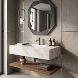 Wandwaschbecken REA Aresa Grey Gold 80