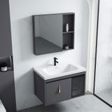 Badezimmermöbel-Set mit Waschbecken Paris 60cm Grey