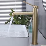 Waschbeckenarmatur Rea Foss GOLD BRUSH High