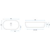 Countertop Basin Rea Amelia 48