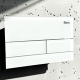 WC öblítő gomb K011A-Q és Slim024N Rea T White Glass