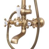 Shower set REA BERGAMO antique bronze