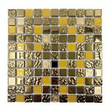 Mosaik Dekor P14016 30x30cm Gold Glass