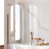Badewanneaufsatz Rea Elegant Gold Brush 80