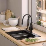 Granitspülbecken KURT 110 WORKSTATION Black
