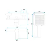 Duscharmatur REA ARGUS Brush Copper