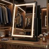 Spiegel LED LUMI Black 30x40cm