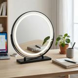 Spiegel LED MAKE-UP Black 50 cm