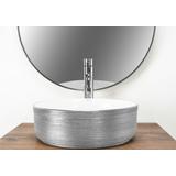 Aufsatzwaschbecken Rea Sami Brush Silver