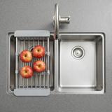 Telescopic sink dish drying rack REA P14487A Grey