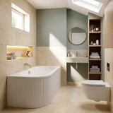 Acryl Eckbadewanne Rea Orion Stripe Right 150cm