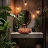 Aufsatzwaschbecken Rea Mika Terracotta