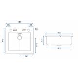 Sinks granit  West white