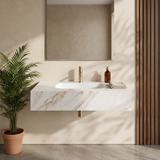 Wandwaschbecken REA Aresa Grey Gold 80