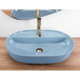 Aufsatzwaschbecken REA Aura 61 L.Blue Shiny