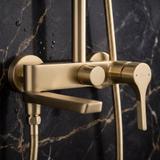 Duschgarnitur PREMIUM Rea Maxim Brush Gold