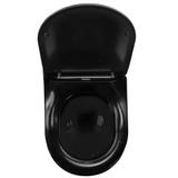 Hangende toilet Rea Carlo Mini Flat Black Gold Edge
