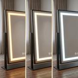 Spiegel LED LUMI Black 30x40cm