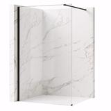 Параван за душ Rea Flexi Transparent / Black 120