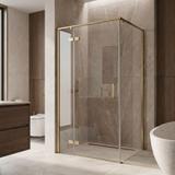 Duschkabine Rea Bruno 120x90 Brush Gold
