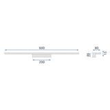 Wandlampe  Gold 60cm APP837-1W