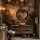 Aufsatzwaschbecken Rea Mika Terracotta