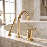 3-Hole Bathtub Faucet Rea Lungo Gold