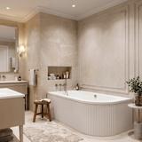 Acryl Eckbadewanne Rea Orion Stripe Left 170cm