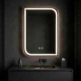 LED seinapeegel ZONE 80x60 BRUSH  ROSE GOLD