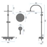 Kit de douche Rea Vigo Black