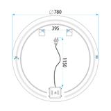 Spiegel LED 80cm Modern