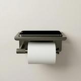 Toilettenpapierhalter mit Ablage 6613 Modern Titan