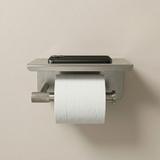 Toilettenpapierhalter mit Ablage 6613 Modern Nickel Brush