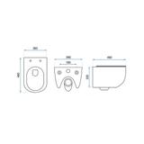Set WC + Bidet CARTER white