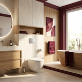 Gestell unterputz-set Slim 024N für WC-becken mit drücker J Satin
