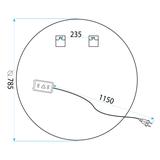 Spiegel LED 80cm BAS