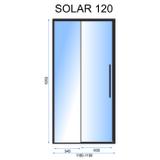 Душевые двери Rea 120 Solar Black MAT
