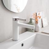 Waschbeckenarmatur REA Polo White Chrom Low