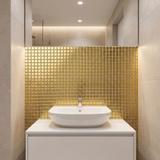 Mosaik Dekor P14014 30x30cm Gold Glass