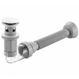 Washbasin siphon with click-clack drain REA Flow White