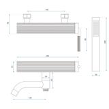 Wannenarmatur REA Argon Brush Nickel
