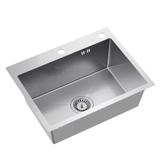 Edelstahlspüle LUKE 110 WORKSTATION BRUSH NICKEL