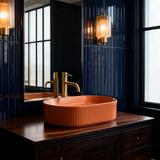 Countertop washbasin Rea Vanda Cinnamon Matt