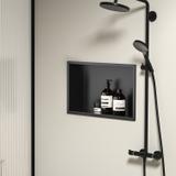 NISCHENREGAL BAD 30x45 schwarz matt